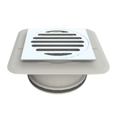 100mm Square Megaflex Stick Down Floor Waste